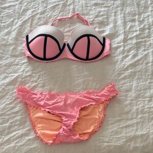 Victoria's Secret Pink and Black Bikini